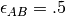 \epsilon_{AB}=.5