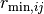 r_{\text{min}, ij}