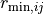 r_{\text{min}, ij}