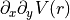 \partial_x \partial_y V(r)