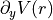 \partial_y V(r)