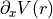 \partial_x V(r)